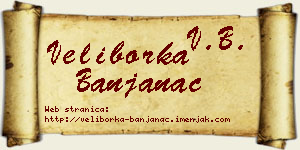 Veliborka Banjanac vizit kartica